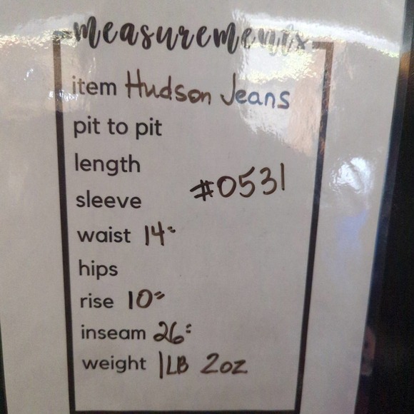 HUDSON Bettie High Rise Taper‎ Jeans In Medium 90s Wash Distressed Hem size 27 - Picture 11 of 12